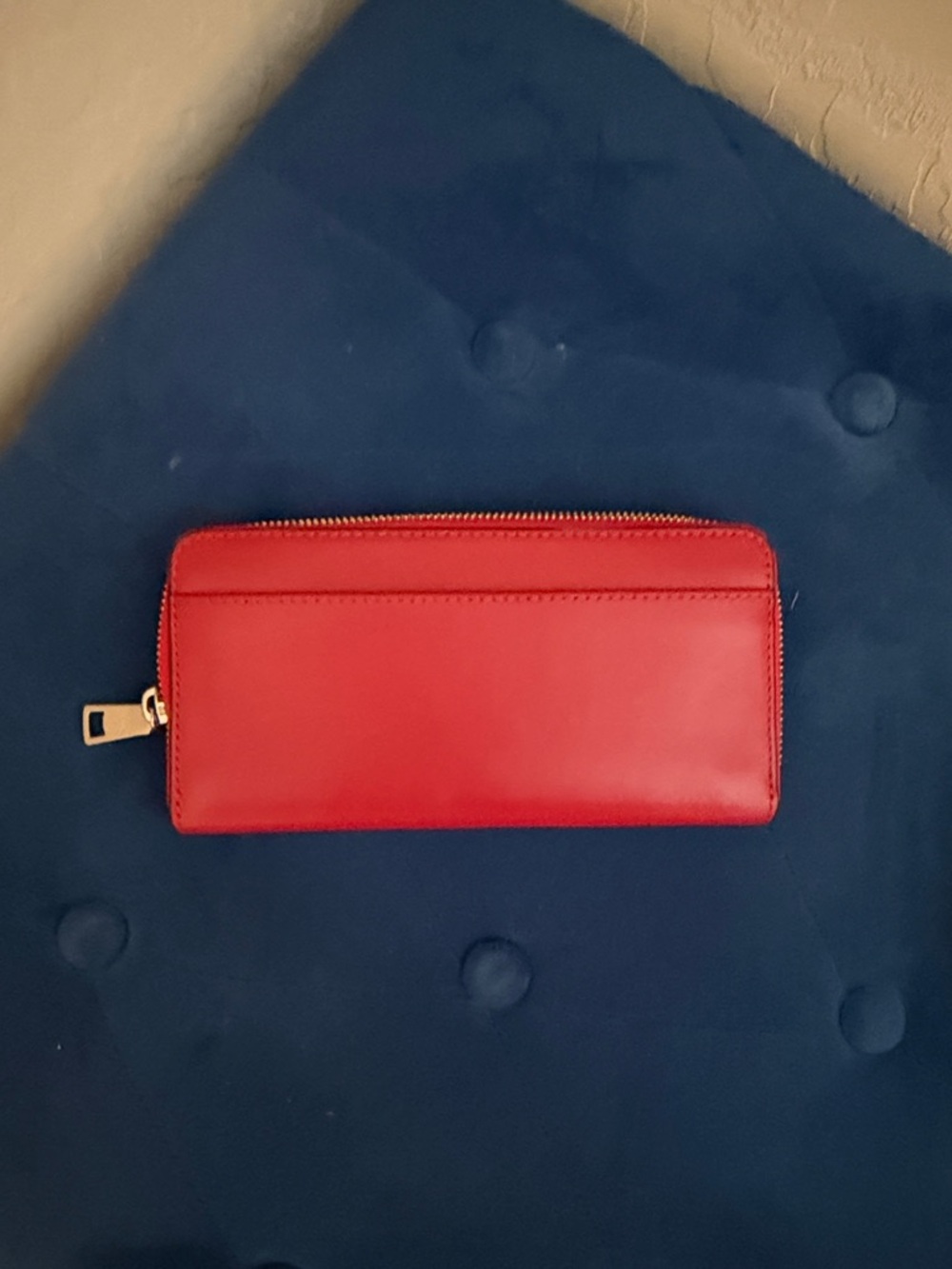 Coach Red Leather Zip Wallet with Snoopy Edition - Picture 5 of 5